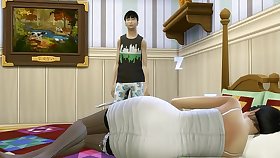 Japanese Young gentleman Fucks Japanese Mom After After Sharing The Same Bed